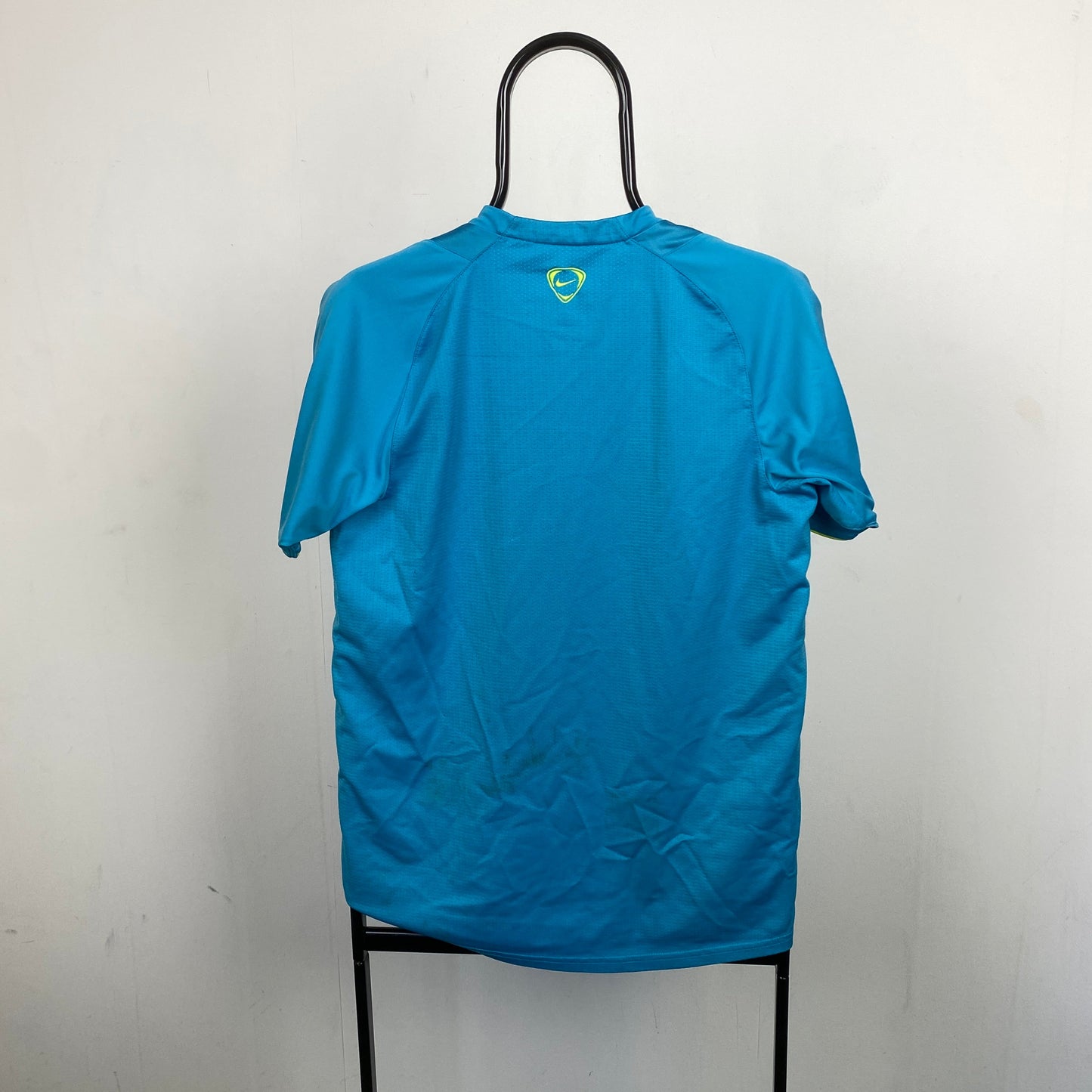 00s Nike Barcelona Football Shirt T-Shirt Blue Small