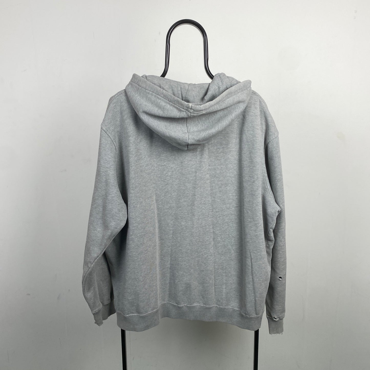 00s Nike Zip Heavyweight Hoodie Grey XL