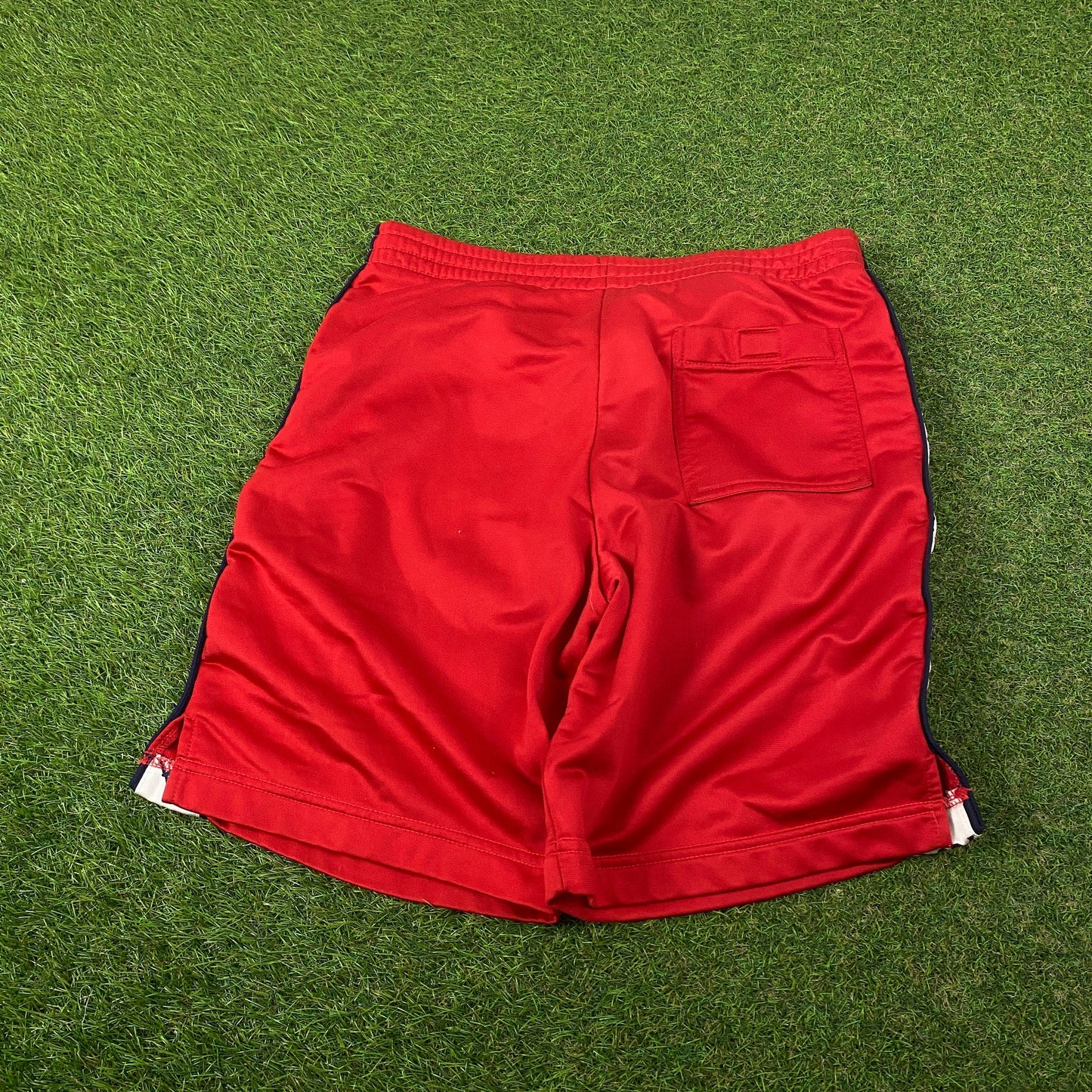 Retro Kappa Logo Taping Shorts Red Medium