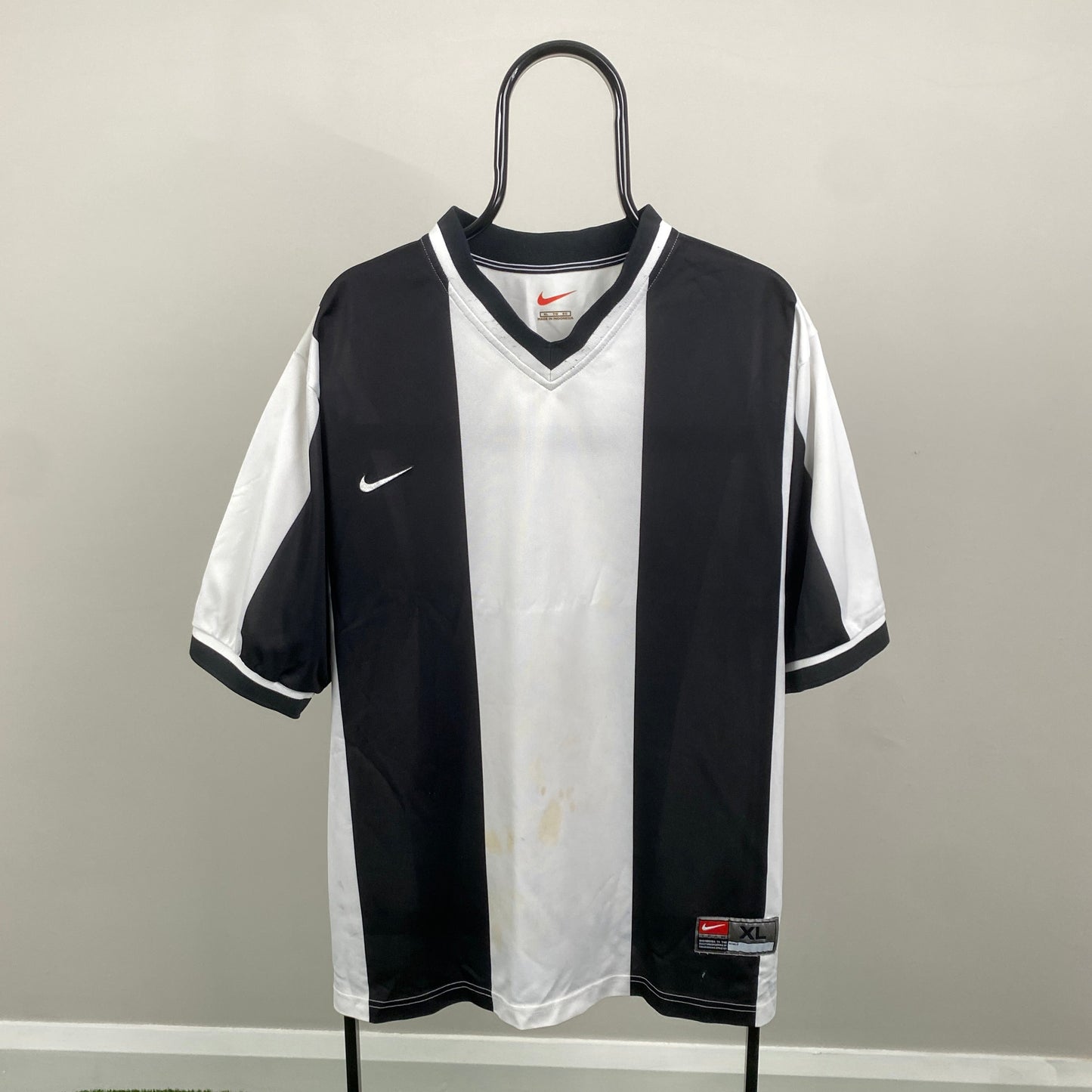 90s Nike Football Shirt T-Shirt Black XL