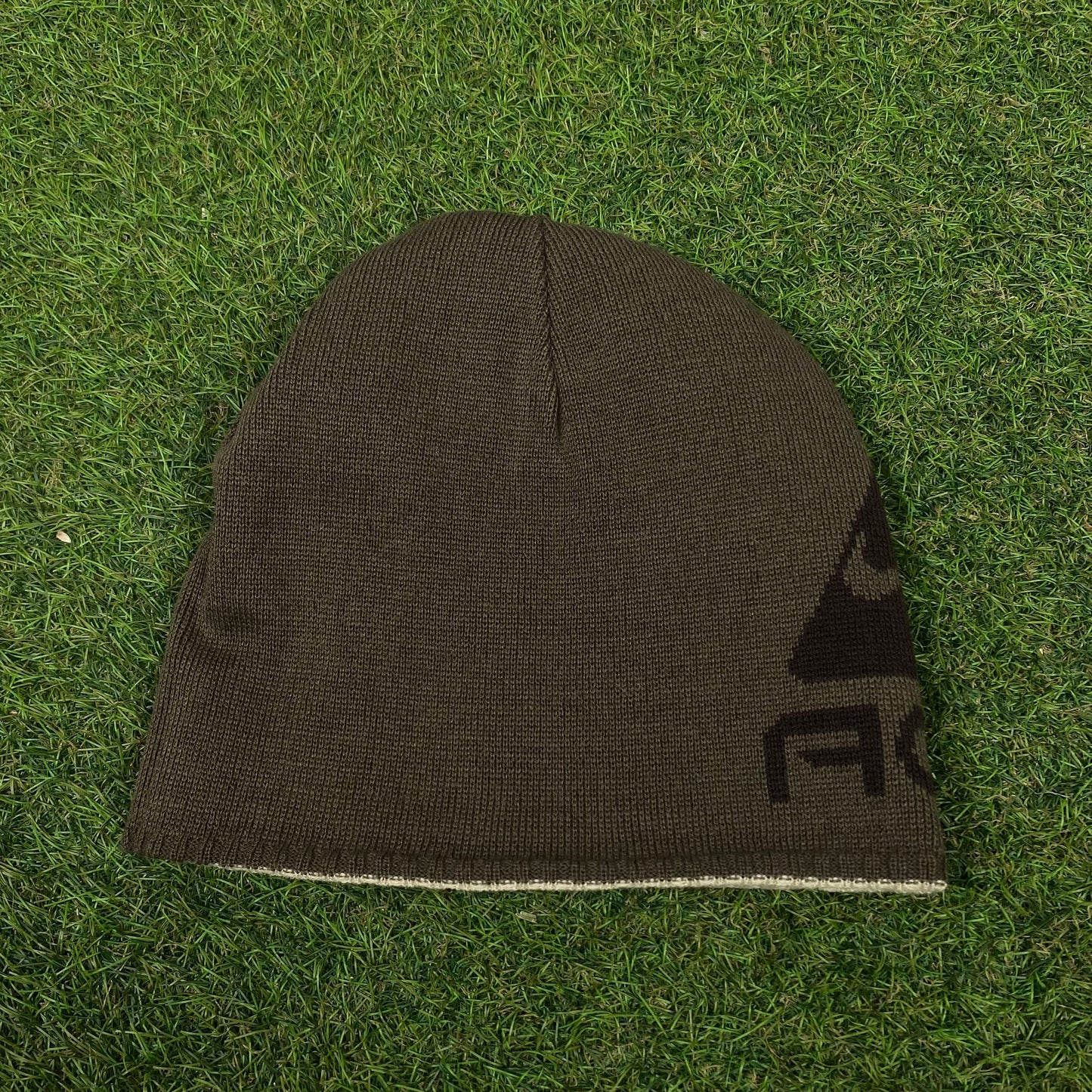 Vintage Nike ACG Reversible Beanie Hat Brown