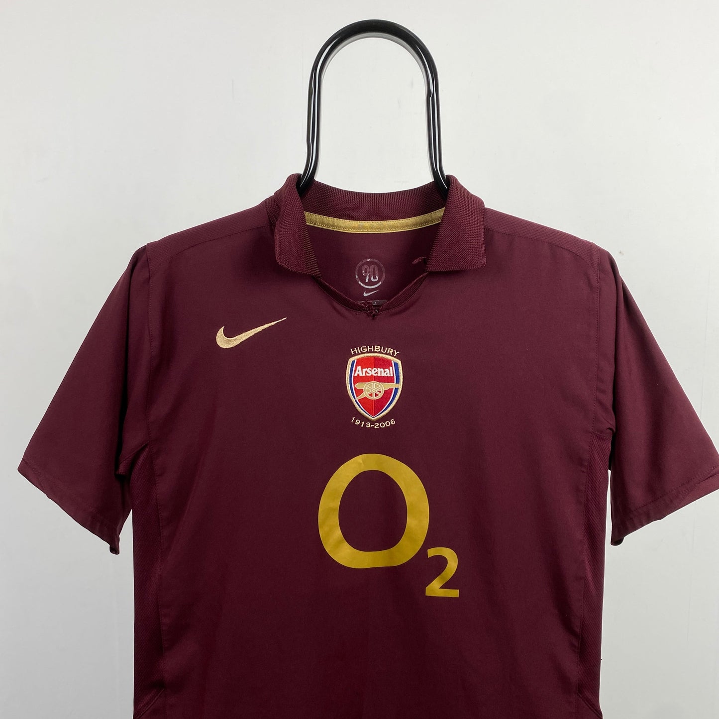 00s Nike Arsenal Highbury Football Shirt T-Shirt Red Small