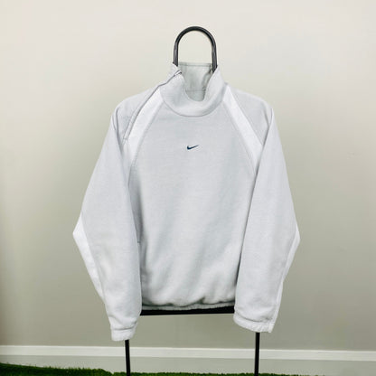 00s Nike Reversible Sidewinder Fleece Coat Jacket Grey Small