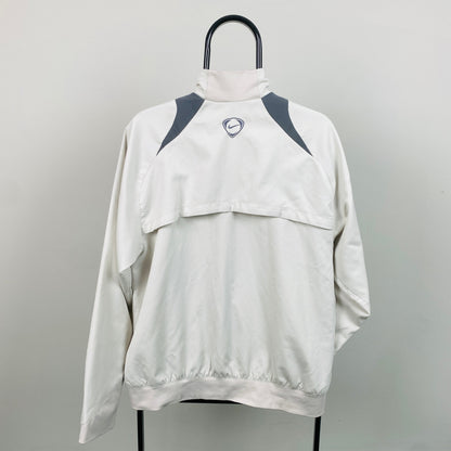 00s Nike T90 Porto FC Windbreaker Jacket Grey Medium