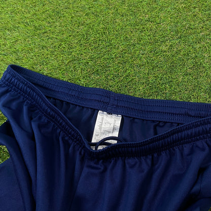 00s Adidas Football Shorts Blue Large
