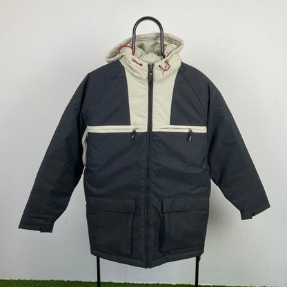 00s Nike Puffer Jacket Grey Small