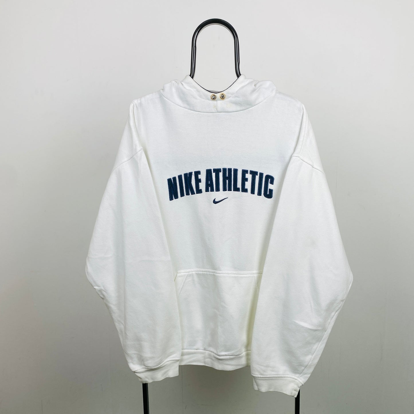 00s Nike Athletic Hoodie White XL