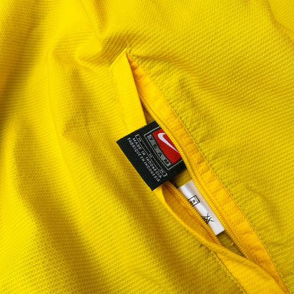 90s Nike Brazil Reversible Windbreaker Jacket Yellow Blue Medium
