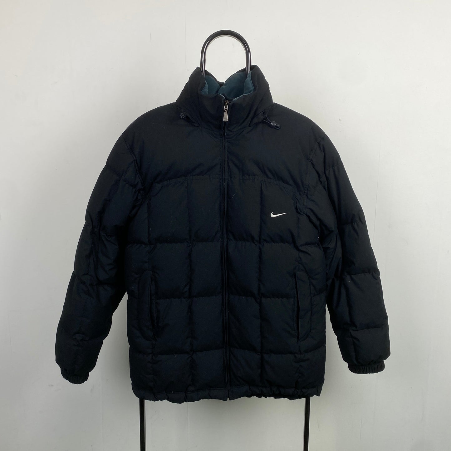 00s Nike Quilted Puffer Jacket Black Small
