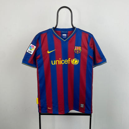 00s Nike Barcelona Ibrahimovic Football Shirt T-Shirt Red Small