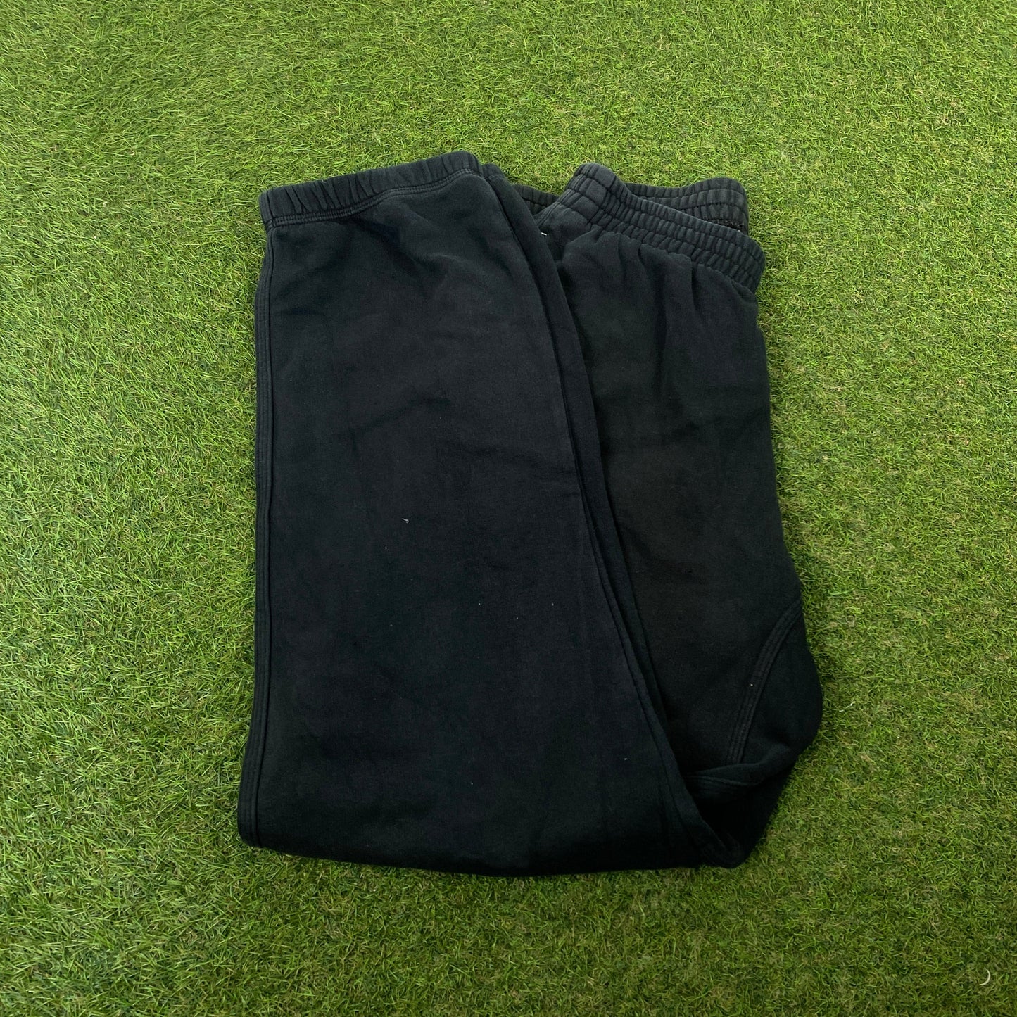 00s Nike Wide Leg Cotton Joggers Black Small