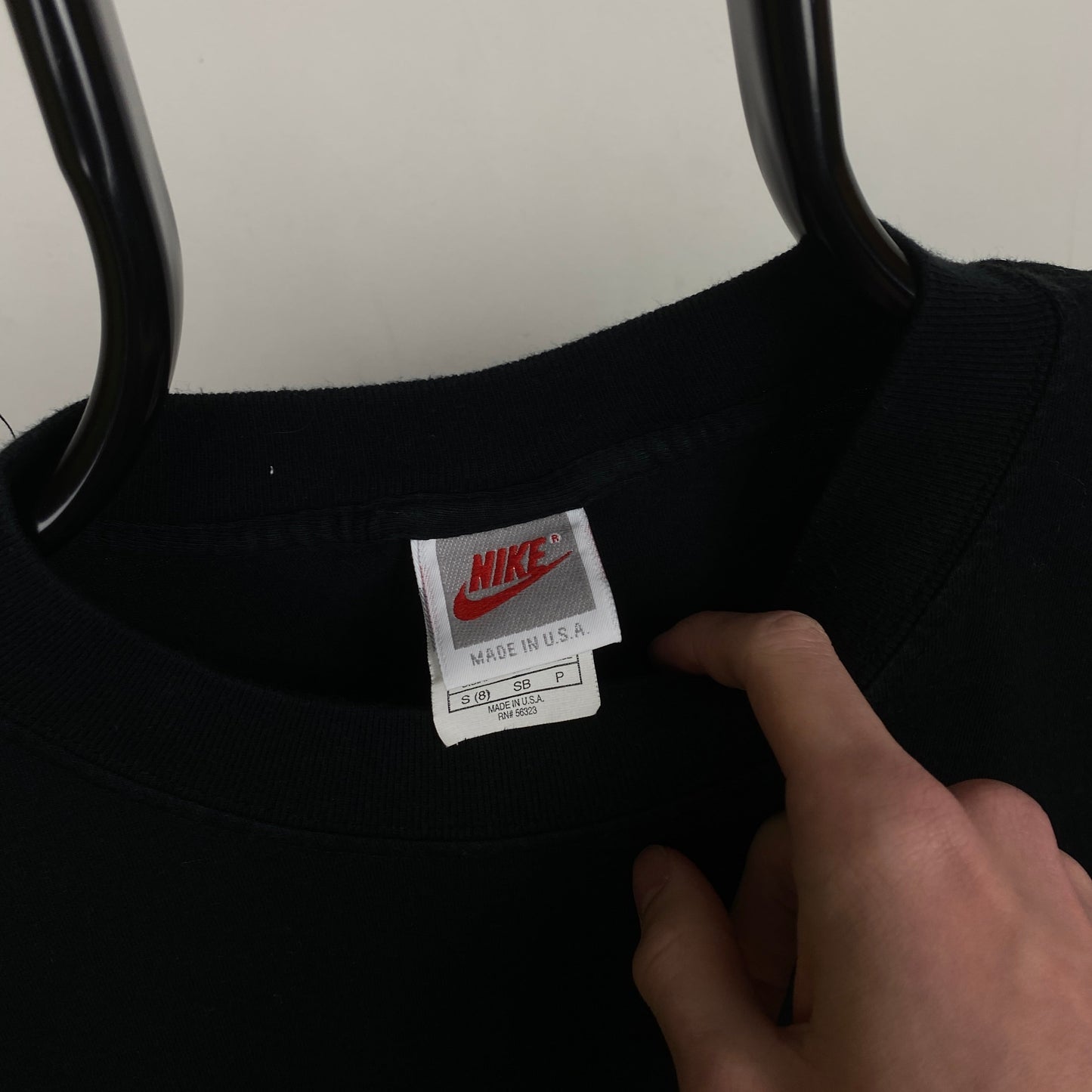90s Nike Blank T-Shirt Black Small