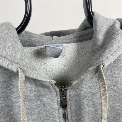 00s Nike Heavyweight Zip Hoodie Grey XXL