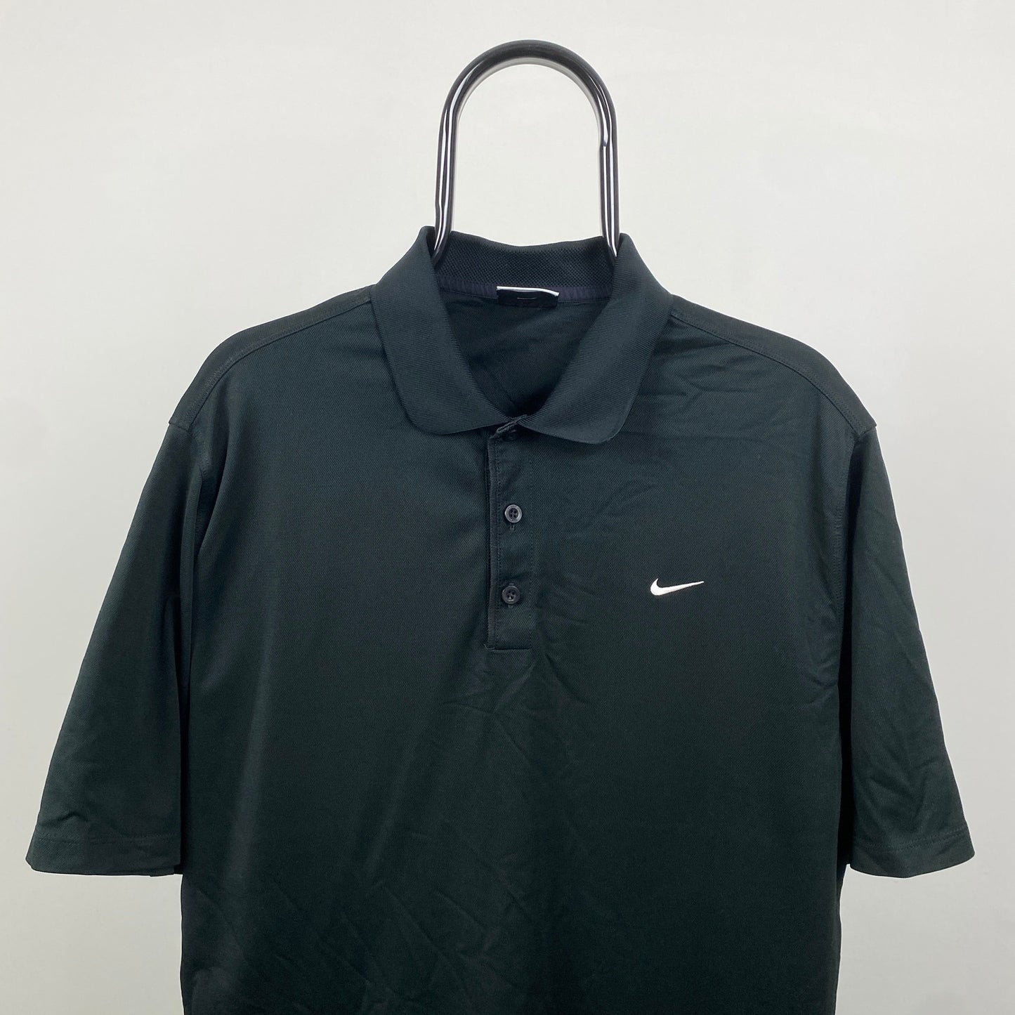 00s Nike Golf Polo Shirt T-Shirt Black XL