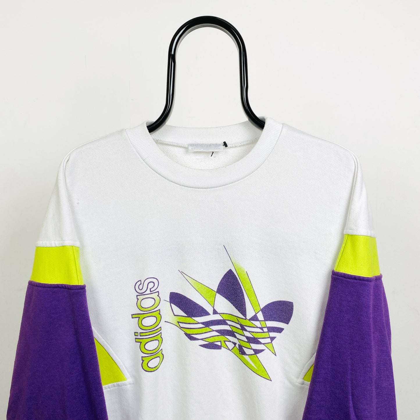 90s Adidas Sweatshirt White Medium