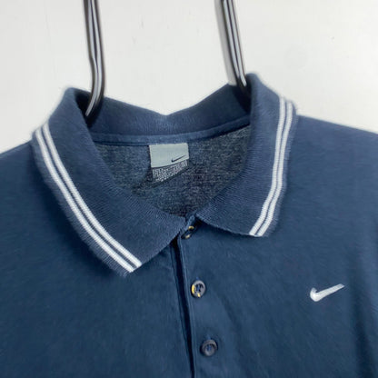 00s Nike Golf Polo Shirt T-Shirt Blue Large