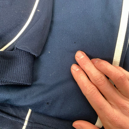 00s Nike Piping Windbreaker Jacket + Joggers Set Blue Small