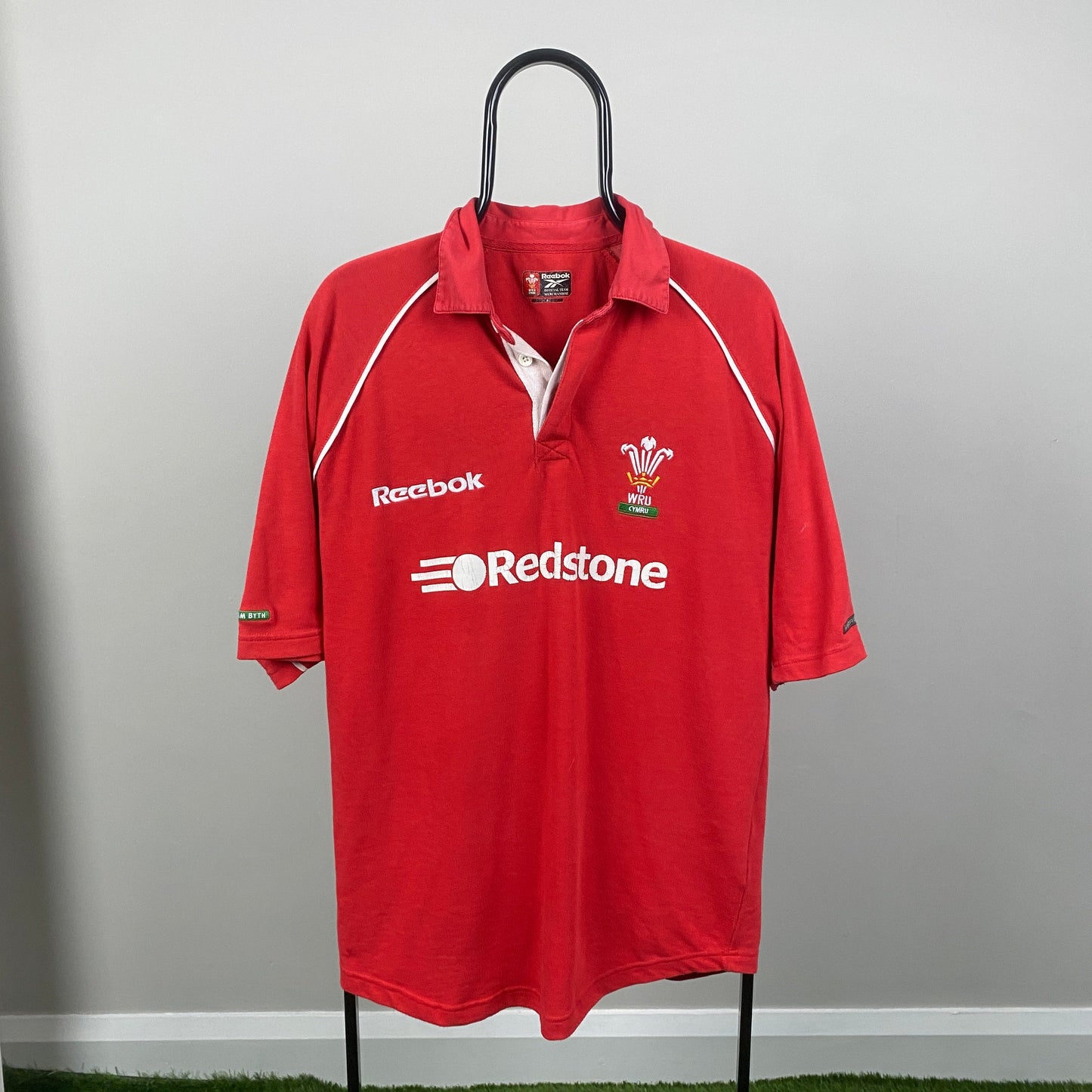 90s Reebok Wales Rugby Shirt T-Shirt Red Small