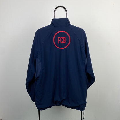 00s Nike Barcelona Reversible Coat Jacket Red Blue Medium