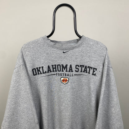 90s Nike Oklahoma State Sweatshirt Grey XL