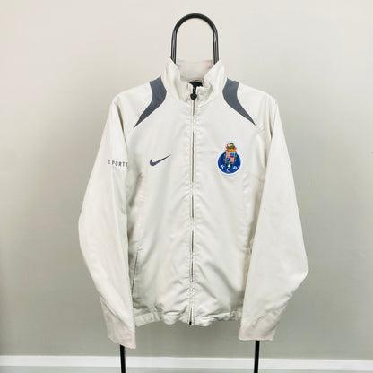00s Nike T90 Porto FC Windbreaker Jacket Grey Medium