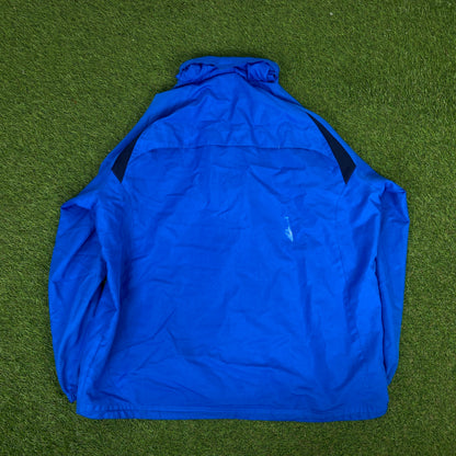 00s Nike Piping Tracksuit Set Jacket + Joggers Blue XL