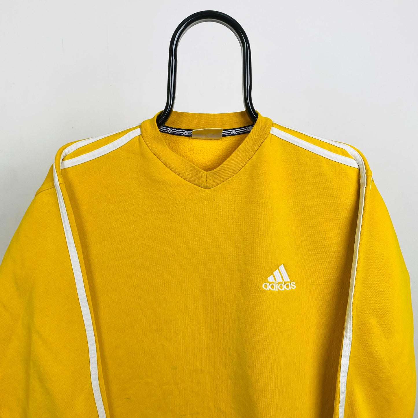 90s Adidas Sweatshirt Yellow XS