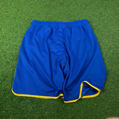 Retro Champion Basketball Shorts Blue XL