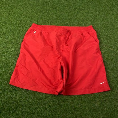 00s Nike Court Tennis Shorts Red Large