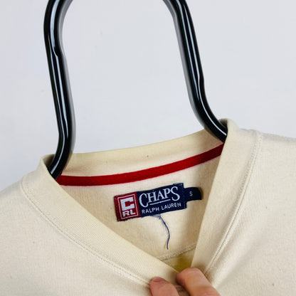 Retro Chaps Ralph Lauren Sweatshirt Brown Small