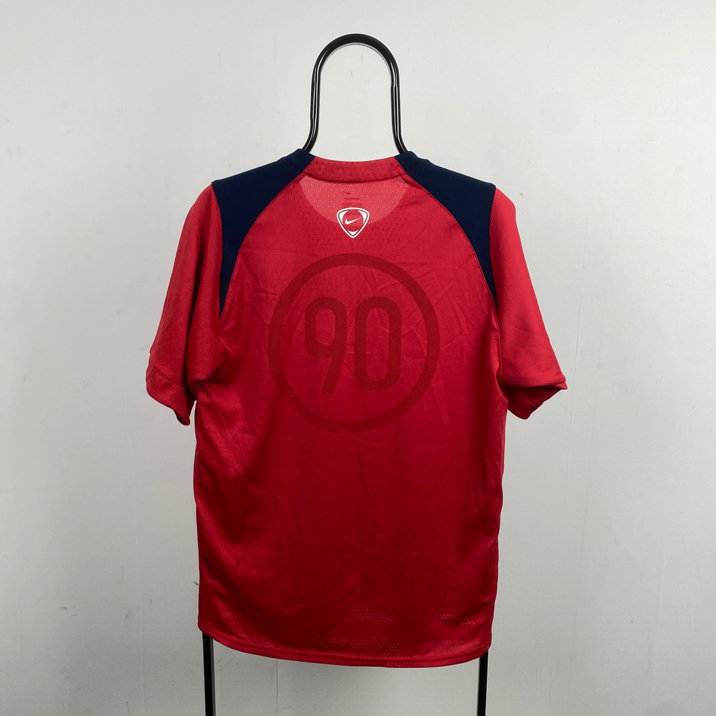 00s Nike Arsenal T90 Football Shirt T-Shirt Red Small