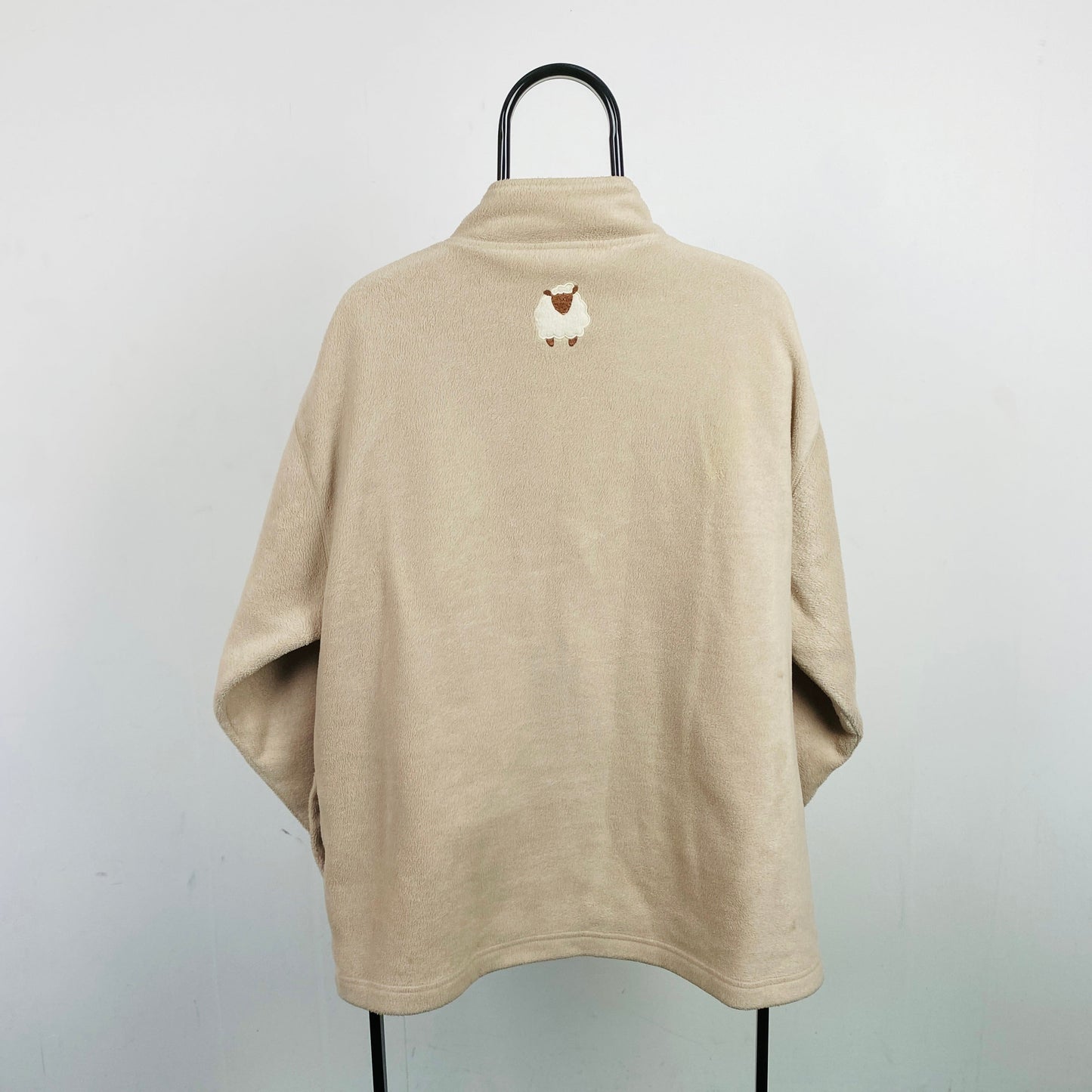 Retro Tulchan Sheep Fleece Sweatshirt Brown XL