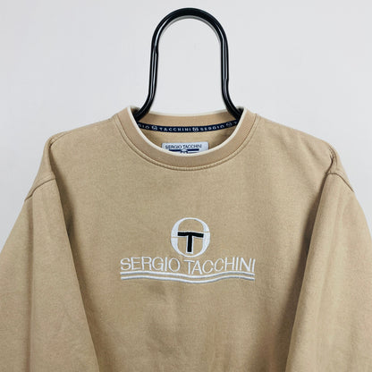 Retro Sergio Tacchini Sweatshirt Brown Small