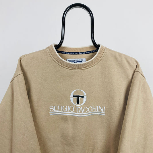 Retro Sergio Tacchini Sweatshirt Brown Small