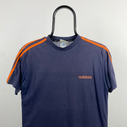 90s Adidas T-Shirt Blue Medium