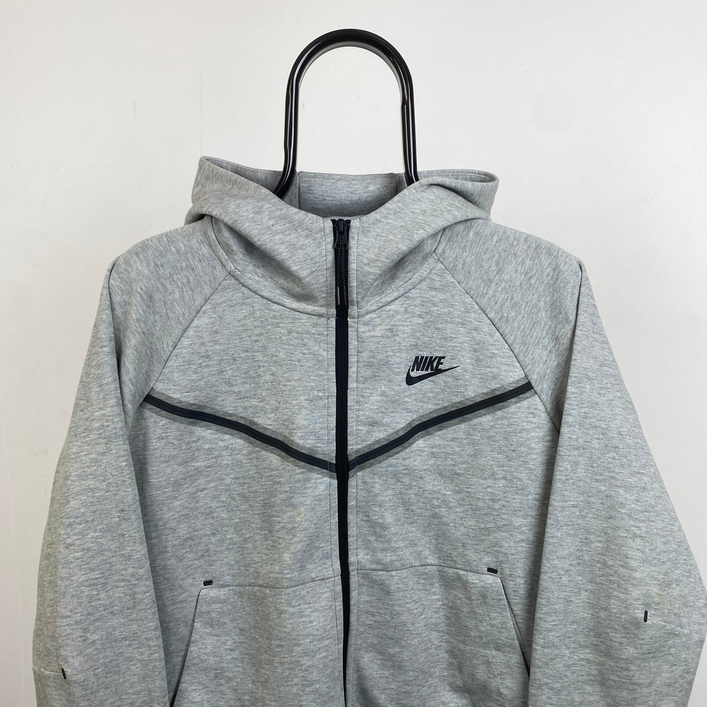 00s Nike Tech Fleece Hoodie Grey Small