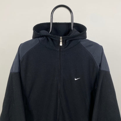 00s Nike Fleece Hoodie Black XL