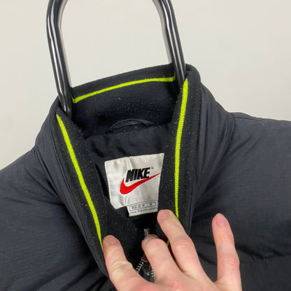 90s Nike Puffer Jacket Black Medium