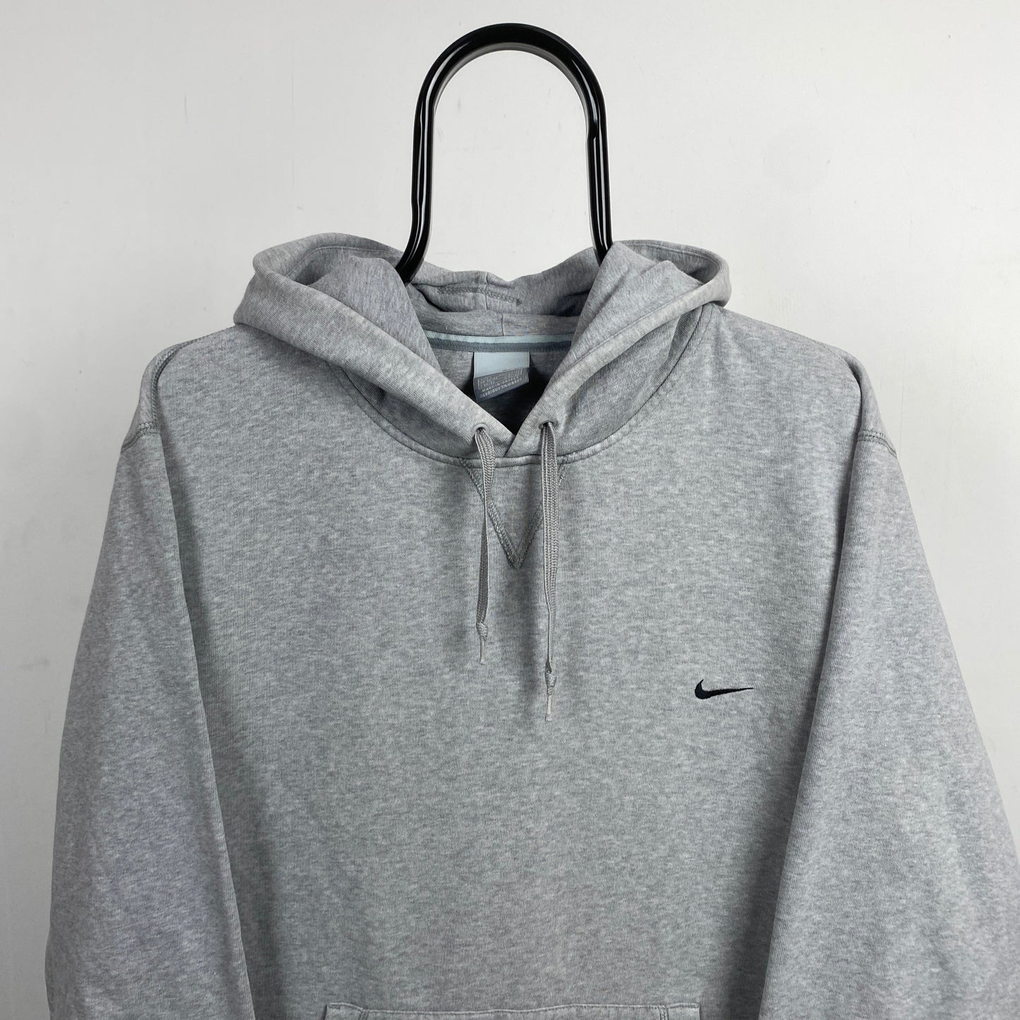 00s Nike Heavyweight Hoodie Grey Large