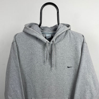 00s Nike Heavyweight Hoodie Grey Large