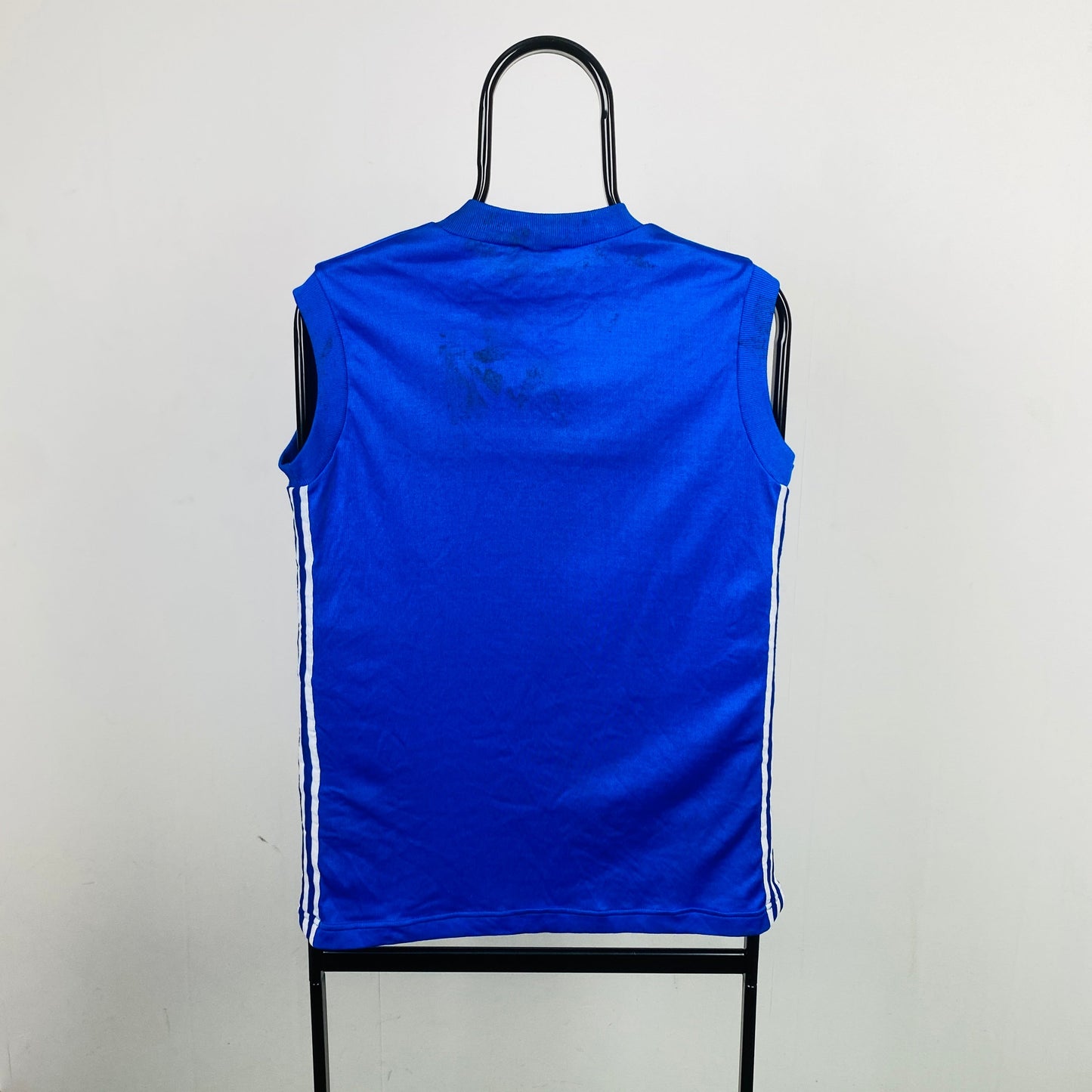 90s Adidas Ventex Vest T-Shirt Blue Medium