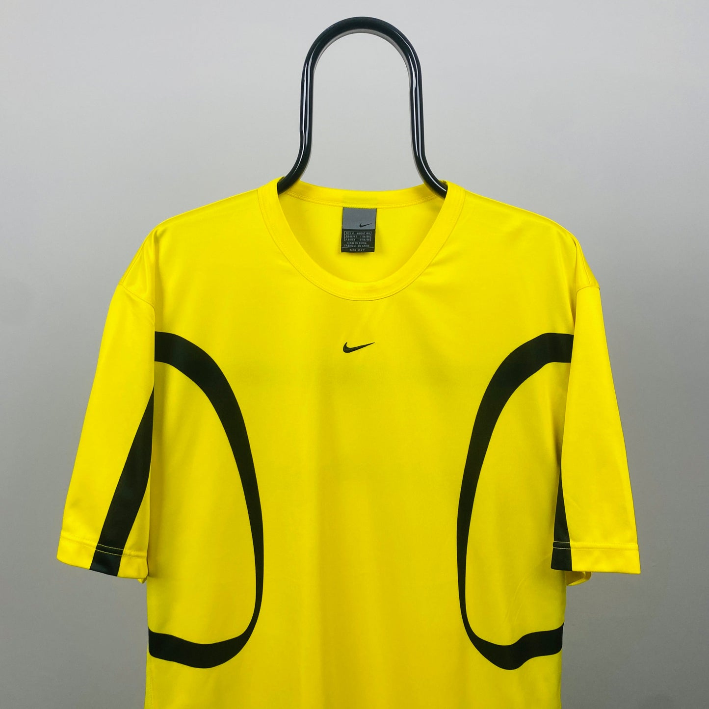 00s Nike Piping T-Shirt Yellow XL
