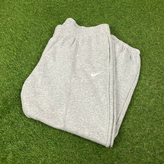 00s Nike Wide Leg Cotton Joggers Grey XXL