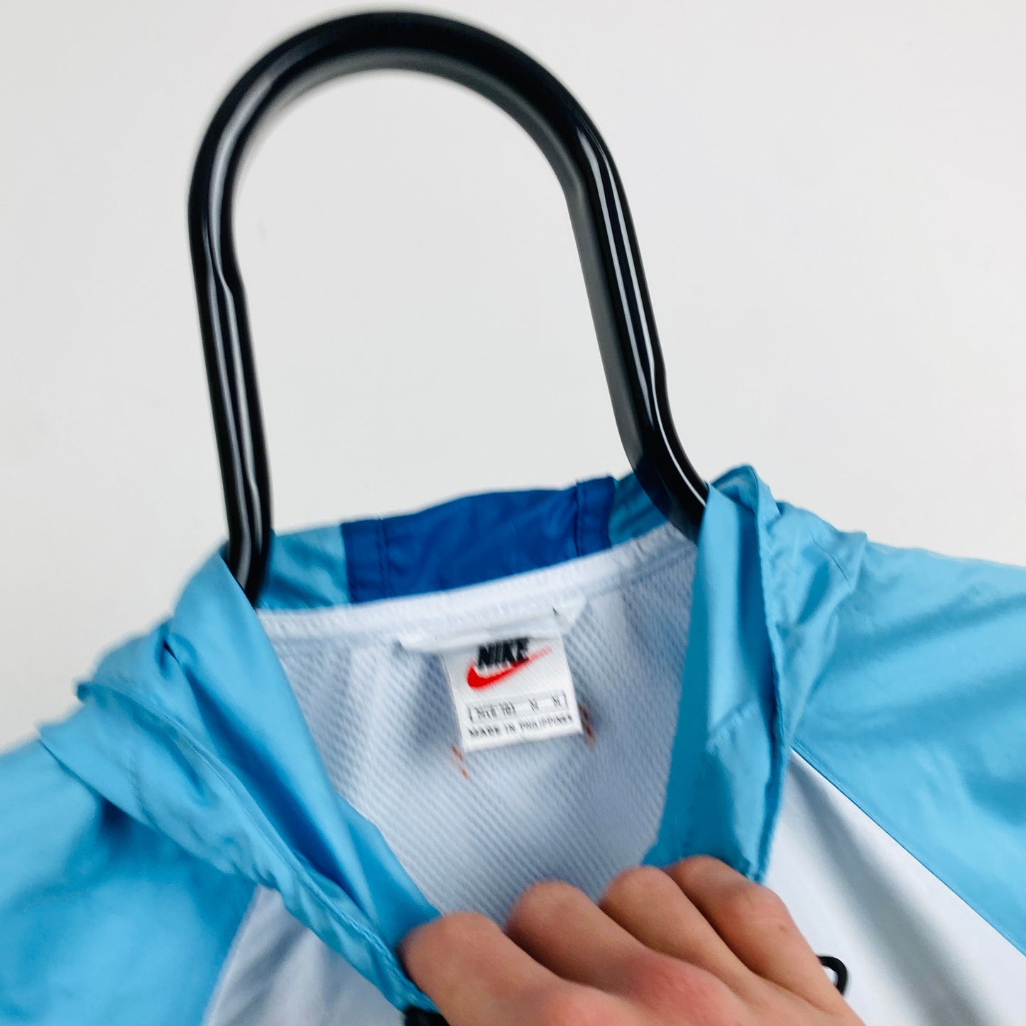 90s Nike Windbreaker Jacket White Medium