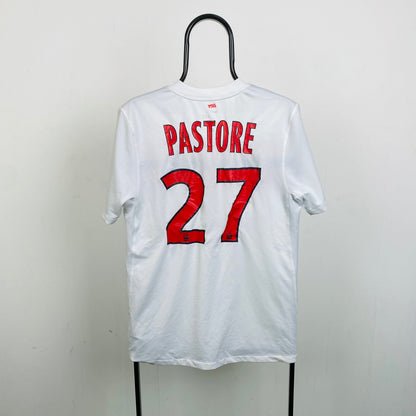 00s Nike PSG Pastore Football Shirt T-Shirt White Small