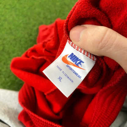 80s Nike Cotton Joggers Red XL