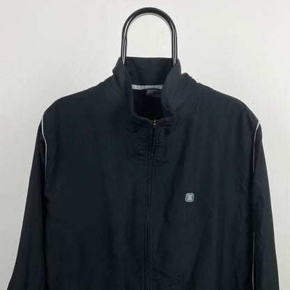 00s Nike Shox Piping Windbreaker Jacket Black Large