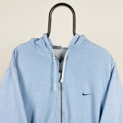 00s Nike Zip Hoodie Baby Blue XL