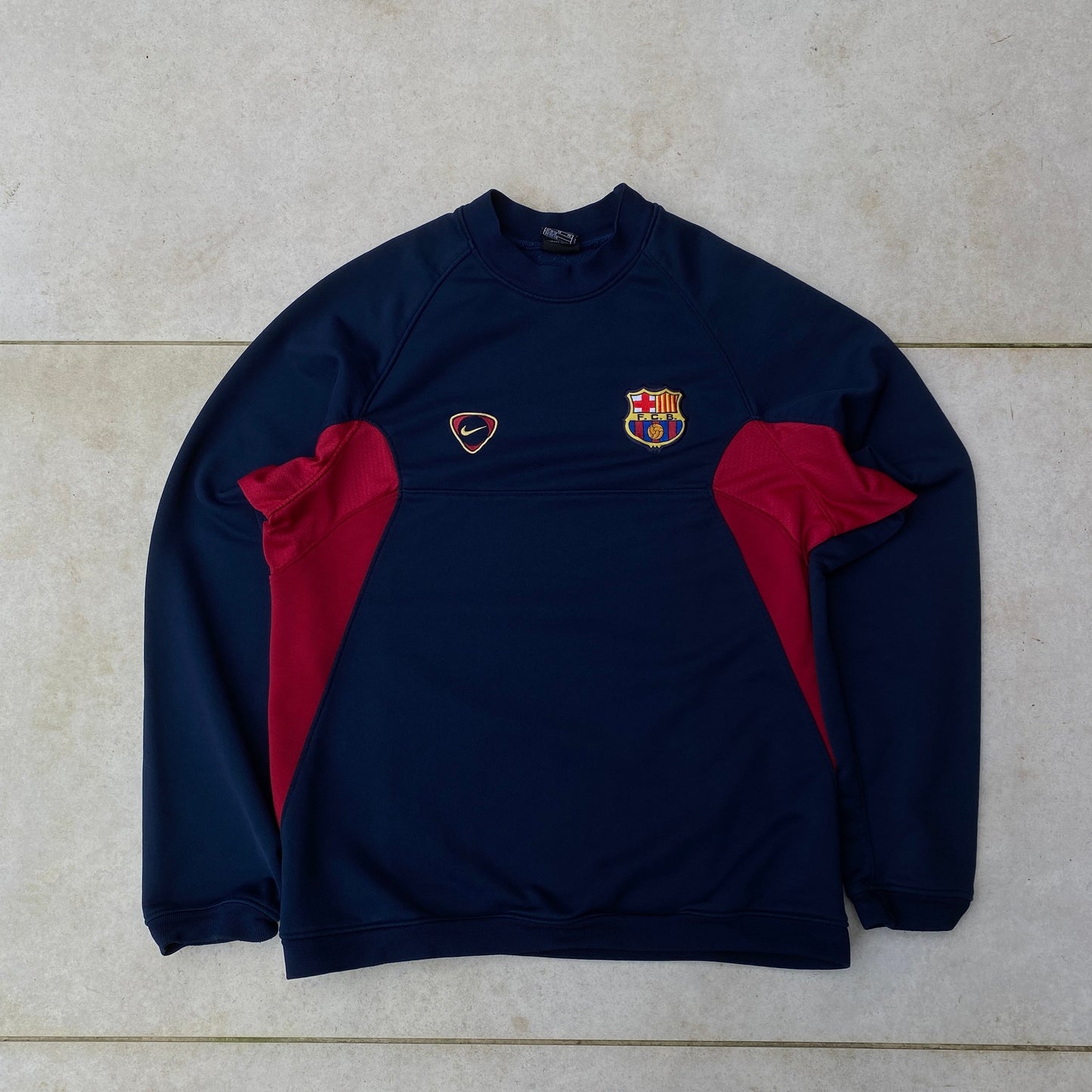 90s Nike Barcelona Sweatshirt Blue XS/Small