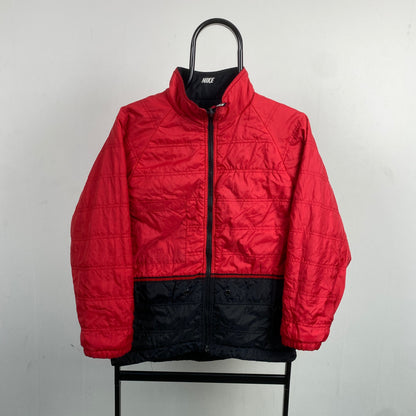 90s Nike Reversible PSV Coat Jacket Black Small